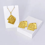 Gold plated Set of Necklace and Earring