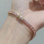 Pink Crystal Stone Bracelet
