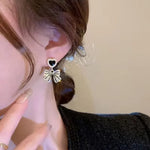 Crystal Bow Earrings