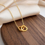 Double Hearted Pendant Necklace