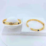 Evil Eye Blue Diamond Kada Bracelet