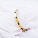 Green Stone Golden Bracelet