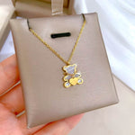 Gold Teddy Love Necklace