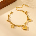 Mini Balls Heart Chain Bracelet