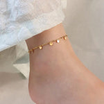 Small Coin Charm Anklet Bracelet